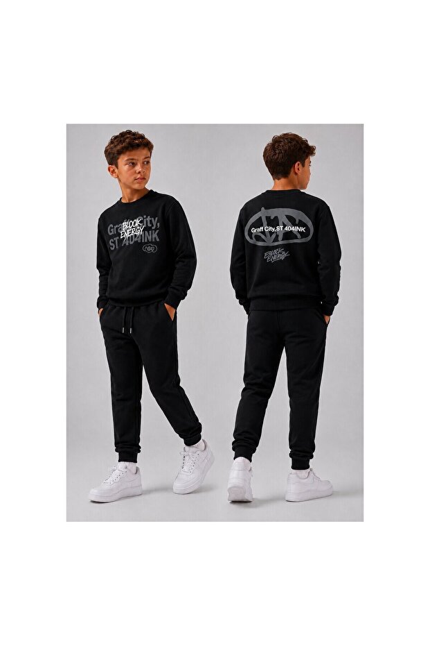 Men's Graphite Written Track Suit