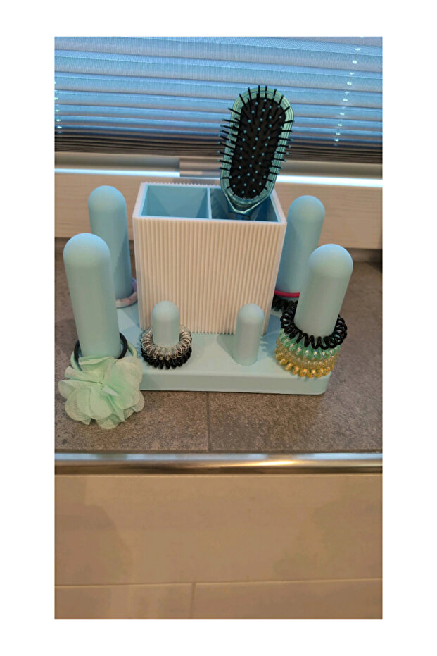Comb, Hair Elastic, and Hairpin Organizer – Hair Accessories Holder Stand