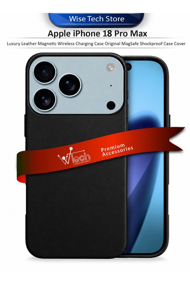 Apple iPhone 18 Pro Max 5G 2026 Premium Luxury Leather Magnetic Wireless Charging Case Original Magsafe Shockproof Case Cover
