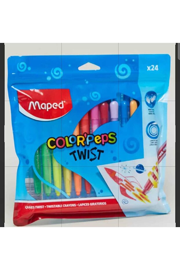 COLORPEPS CRAIFS TWISTABLE CRAYONS 12 PCS