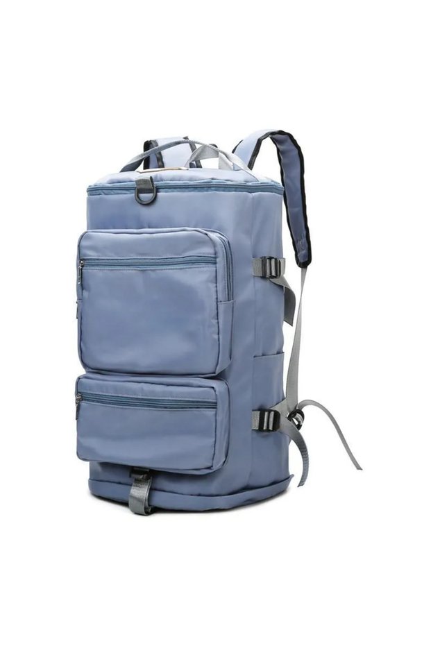 Backpack Waterproof Oxford Cloth Multi-Purpose Travel and Backpacking Bag (Blue)