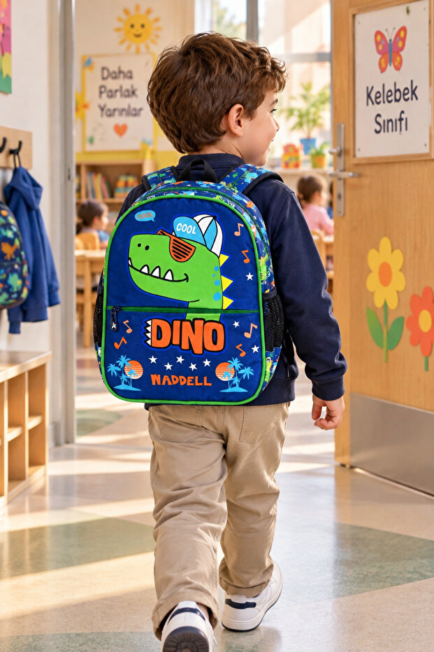 Cool Dinosaur Luxury Kindergarten School Bag Kids Backpack Preschool Use 32 X 24 X 8