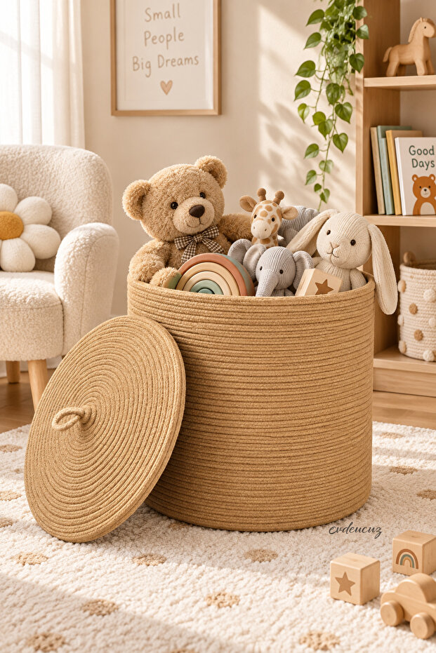 Toy Basket Organizer Organizer for Kitchen, Bathroom, Living Room, Children's Room Basket