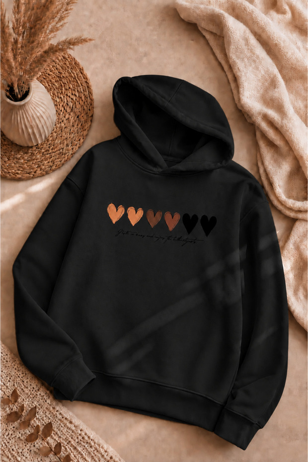 Unisex Children's Hooded Sweatshirt Printed 3-Yarn Hooded Sweatshirt -