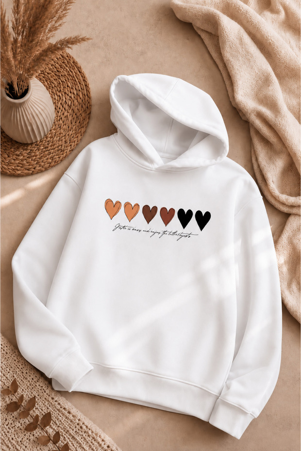 Unisex Children's Hooded Sweatshirt Printed 3-Yarn Hooded Sweatshirt -