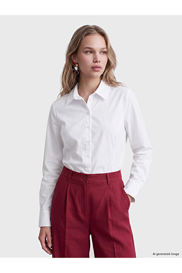 Esvab • Modern & Distinctive Poplin Women's Shirt