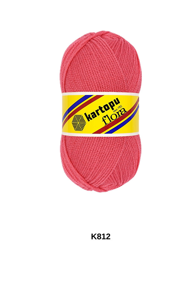 1 piece snowball flora yarn 100 grams 240 meters for booties, scarves, beanies, jackets, and cardigans. color: k812