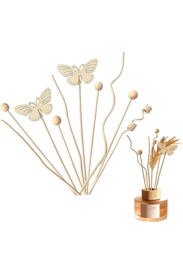 10Pack Reeds for Diffuser, Reed Fragrance Diffuser Flower Set, Reed Diffuser Stick, Fragranc