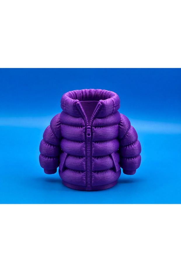 3D Printed Inflatable Coat Pen Holder - Desktop Organizer-Purple