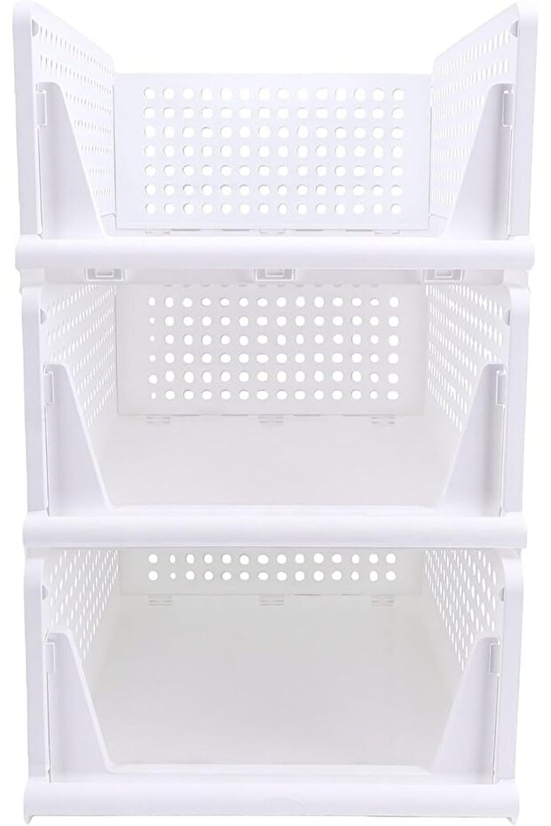 Asixxsix Stackable Closet Organizer Storage Bins