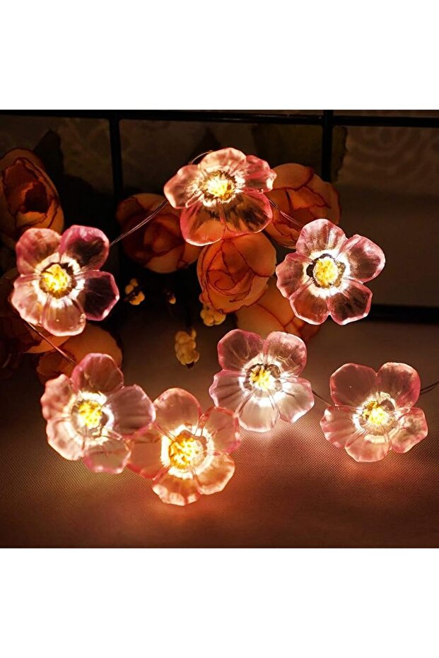 Flower String Lights, Plum Blossom Decorative Lights 10 feet 30 LEDs Battery Powered String Lights w