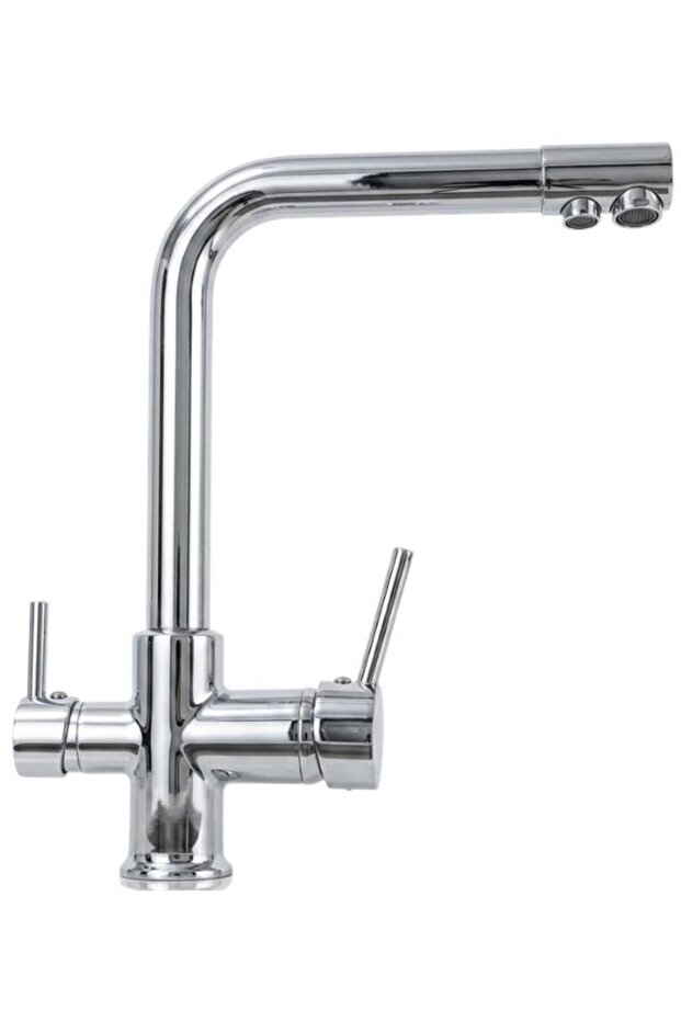 Glmb 285805 Chrome 3-Way White Kitchen Faucet