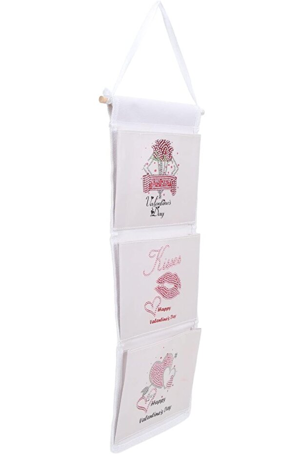 Hanging Storage Organizer Multi-Pocket DIY Design for Home Office Chemical Fabric with Large Capacit