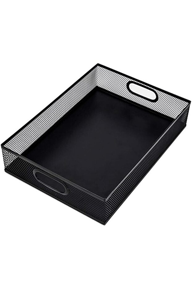 Metal Desk nizer, Wire Document Tray A4, Black File Holder, Office Accessories, Stylish Paper Storag