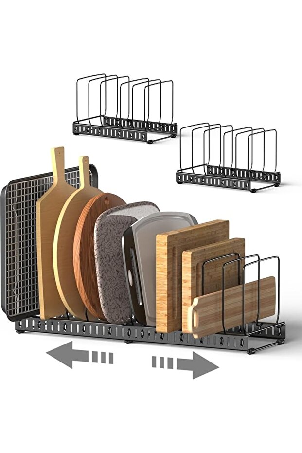 HzTinT Cutting Board and Baking Tray Cookie Sheet Organizer for Cabinet