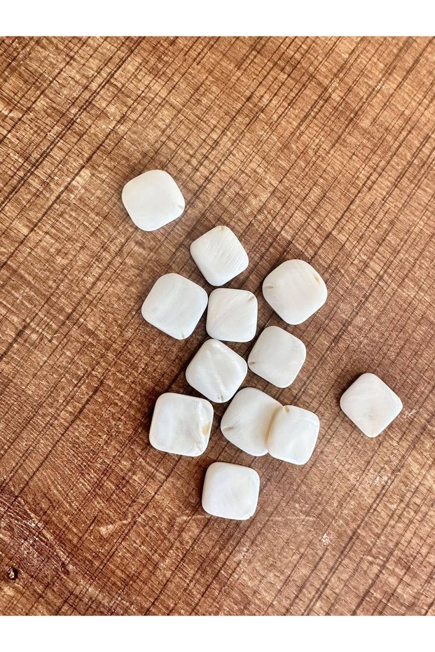 2X2 cm 11 Pieces Mother of Pearl Glass Jewelry Beads