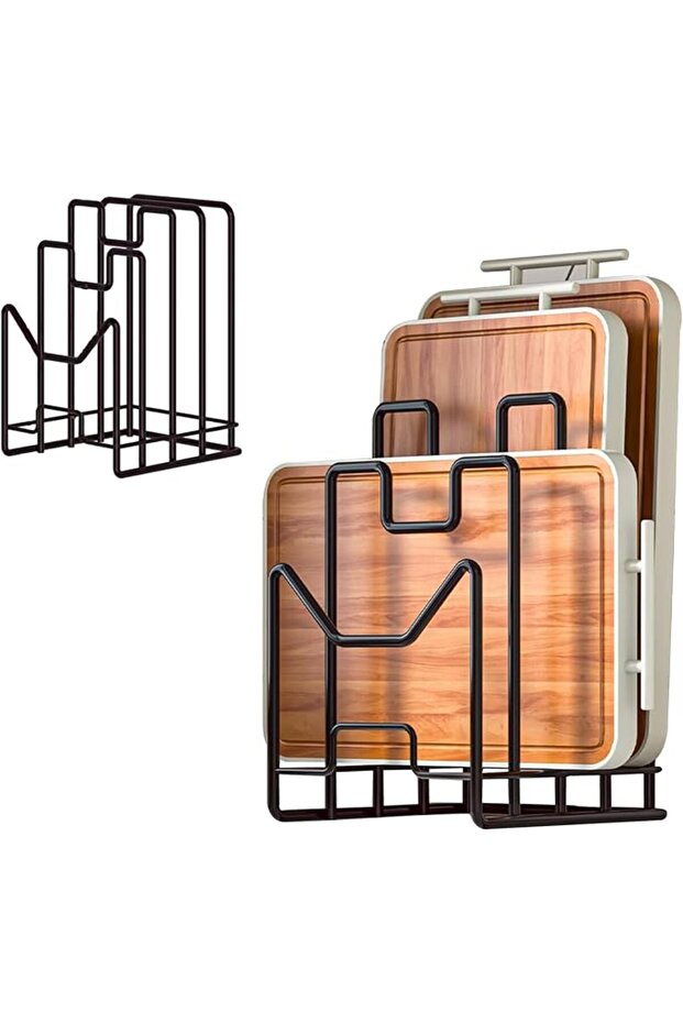 Multifunctional Cutting Board Organizer, Cutting Board Holder Rack Baking Cookie Pan Sheets Cooling