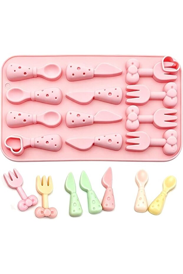 Novelty Silicone Chocolate Molds for Dessert Making,Cutlery