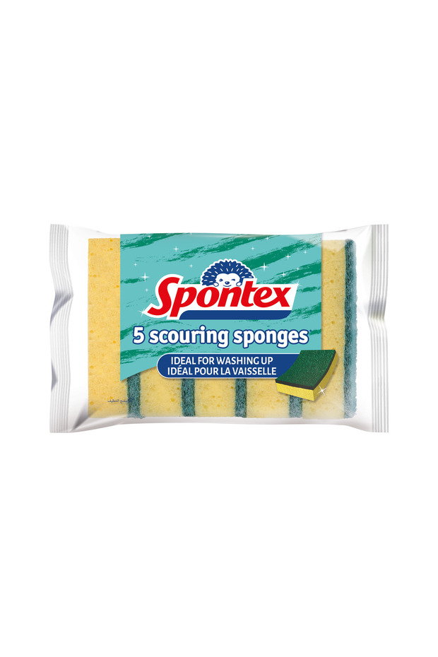 Scouring Pad Natural Sponge 4 Pack