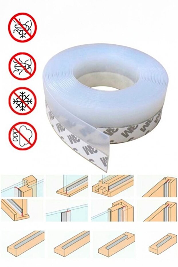 Door Window Wind Breaker Strip Tape 3.5cm * 5 Meters Wind Blocking Tape