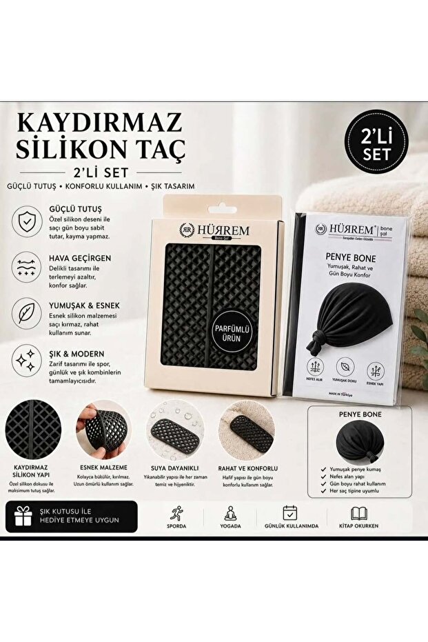KAYDIRMAZ SİLİKON TAC + BONE