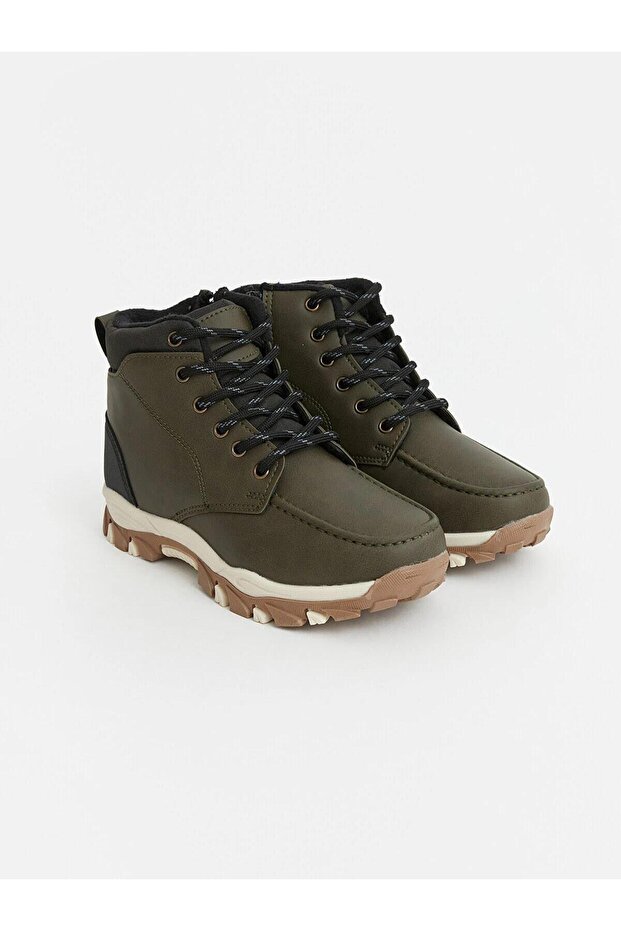 Lace-Up and Zippered Boys' Boots (W6)