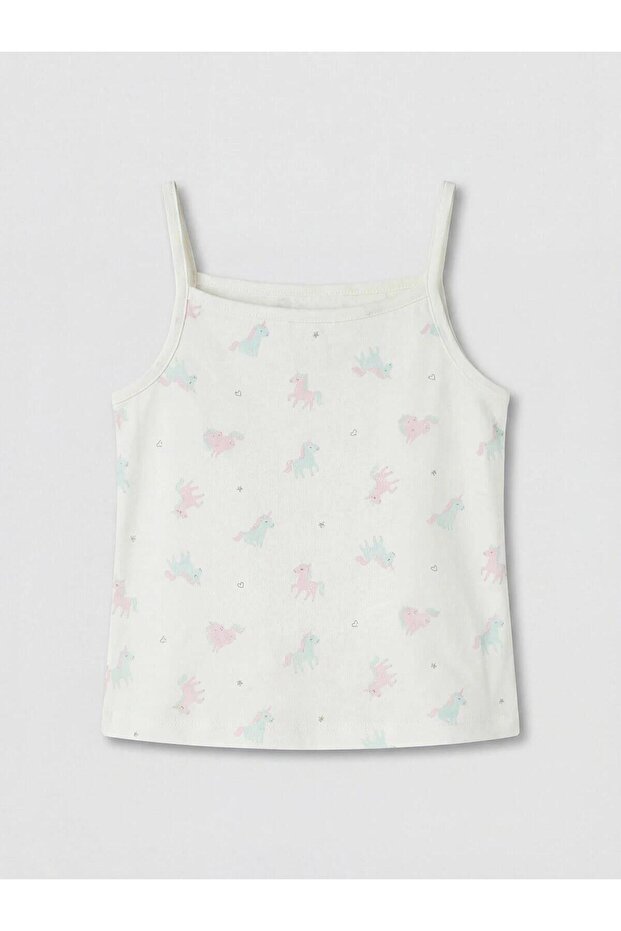 Girls' Tank Top with Straps, 2-Pack (W6)