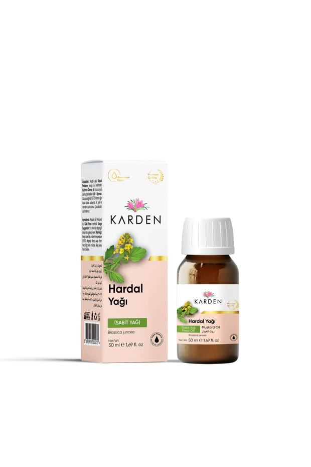 Natural Mustard Oil 50 ml - Hair Lengthening and Warming Pure Herbal Care Oil