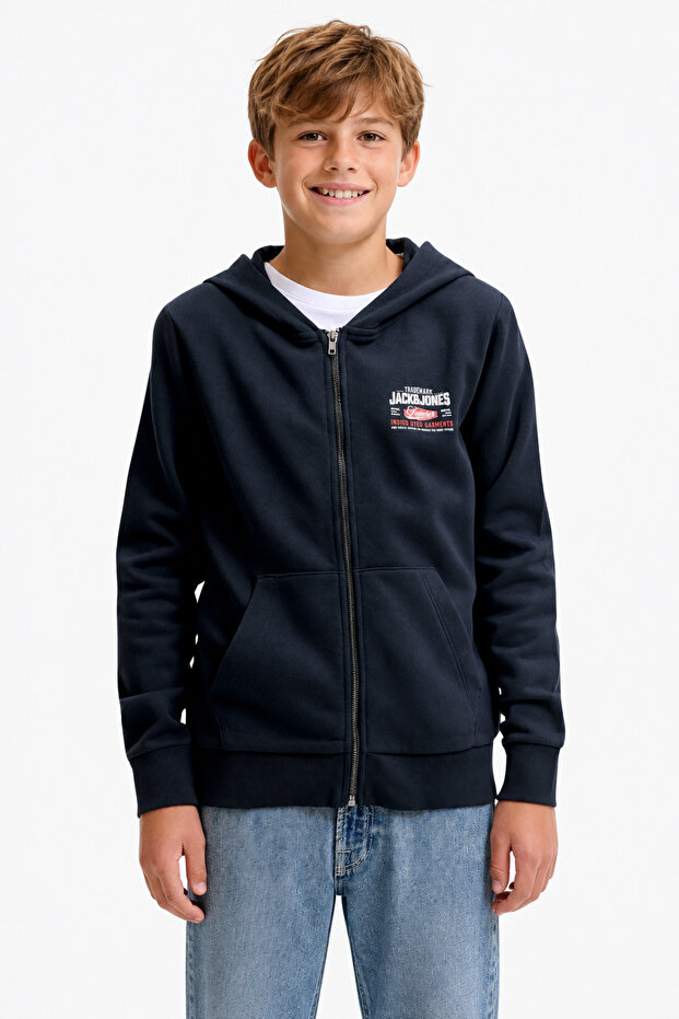 Boy's Sweatshirt Zipper Hooded Pocket Printed Long Sleeve Hoodie Casual Comfortable 12299632