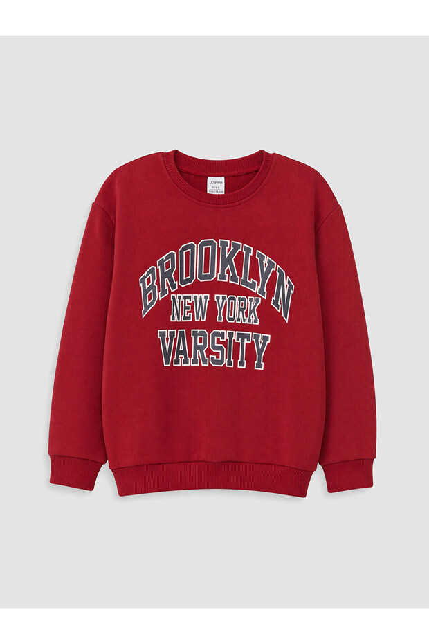 Two Mt Shop Quality Lcw Kids Red 3 Thread Printed Loose & Baggy Boys' Sweatshirt