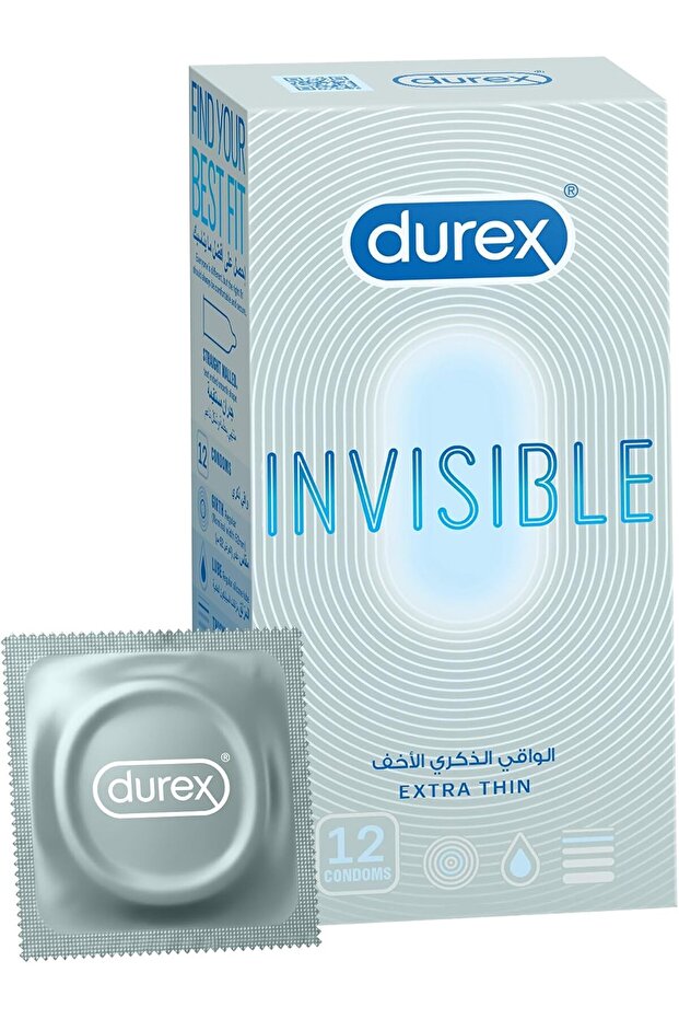 Invisible Extra Thin Condom - Pack of 12