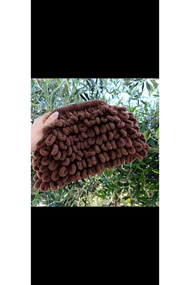 Puffy Knitted Handbag Women's Handmade Stylish Daily Bag Modern Design
