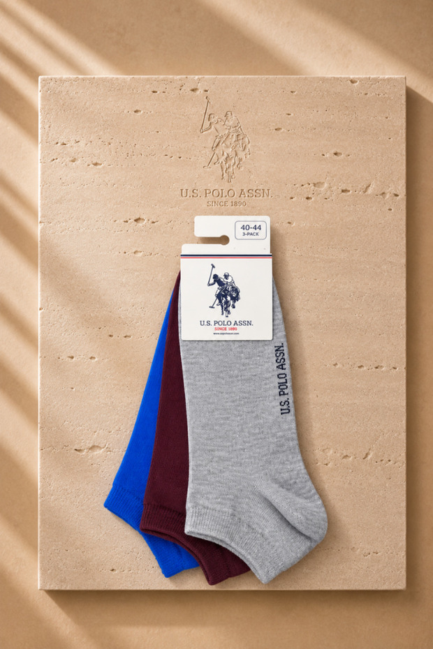 3-Pack Men's Cotton Bootie Socks