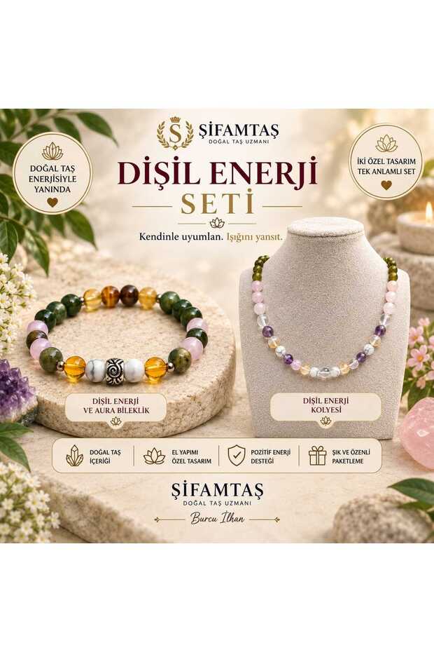 Female Energy & Aura Set (Bracelet and Necklace)