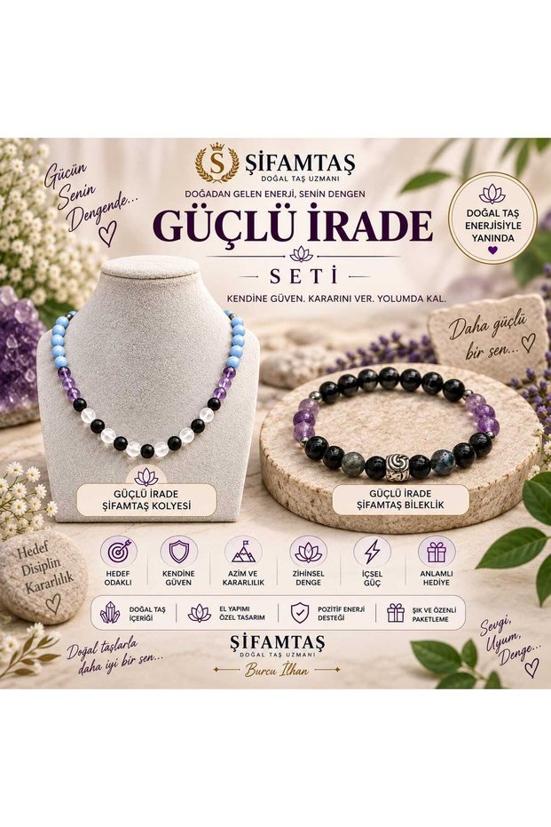 Strong Will & Determination Set (Bracelet and Necklace)