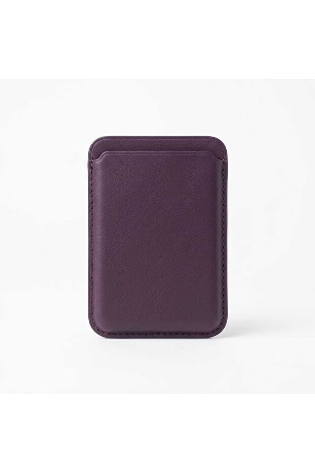 iPhone Compatible Premium Magsafe Magnetic Leather Card Holder & Wallet Magnetic Slim Leather Wallet