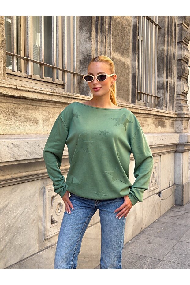 T3301 Star Patterned Sweater