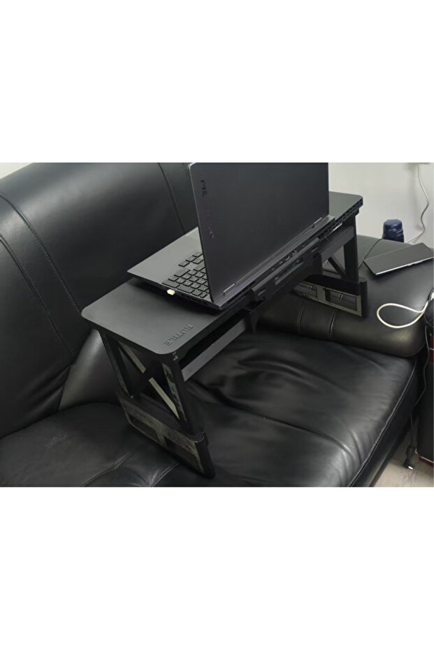 Laptop Stand for Bed and Sofa, Ergonomic Computer Desk with Cooler Support