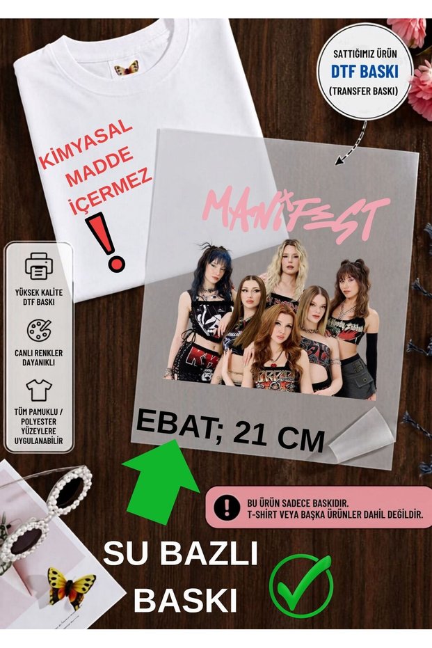 Manifest Group Members Print Dtf T-Shirt T-Shirt Sweatshirt Hoodie Iron-On Transfer T-Shirt Sweatshirt Hoodie