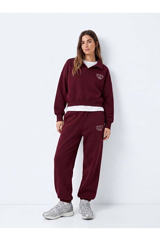 Women's Burgundy Paraco Sweatpants