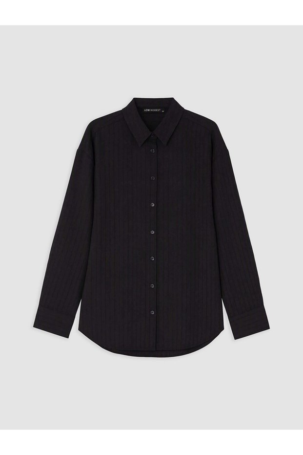 Black Striped Women's Shirt