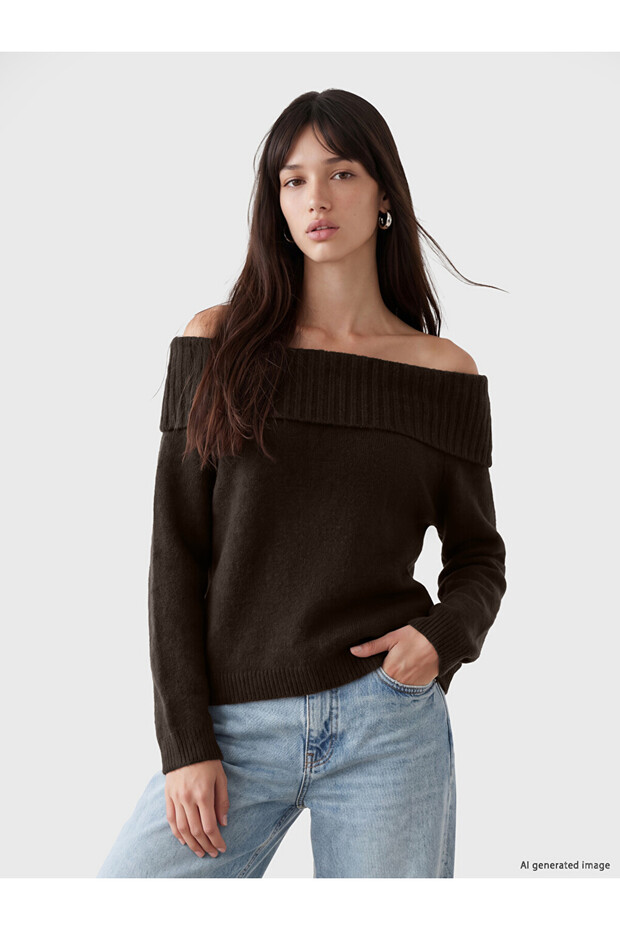 Quality Pieces from Çelebi Store Wide Roba Collar Women's Knitwear Sweater