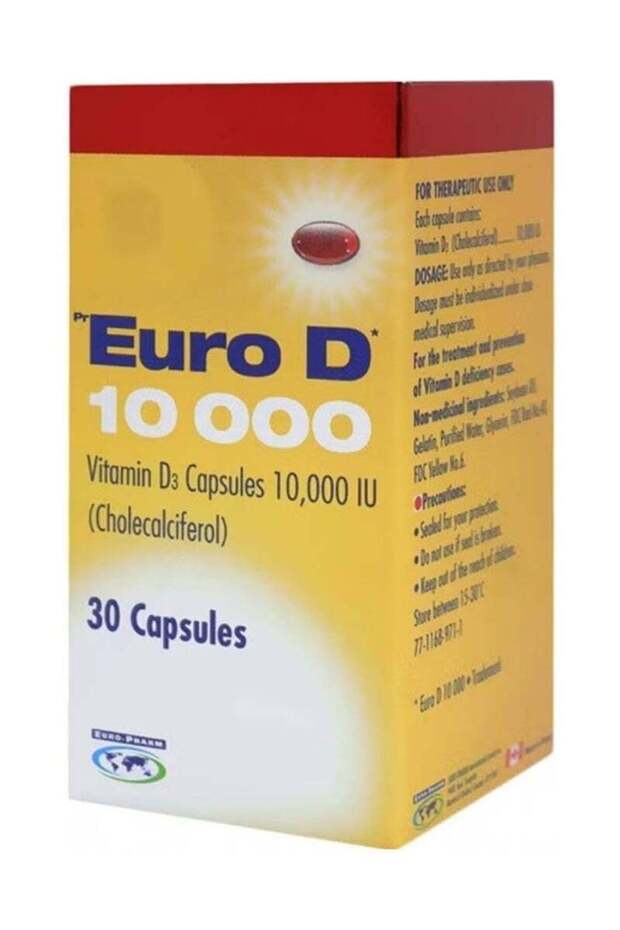 EURO D CAP VITAMIN D 10000 IU 30S