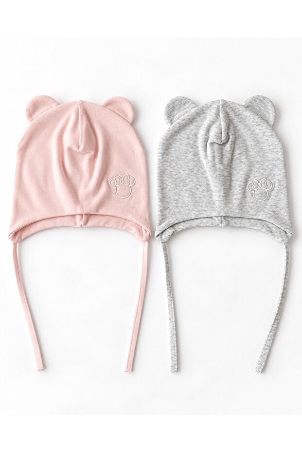 100% Cotton Double Layer 2-Piece Baby Beanie