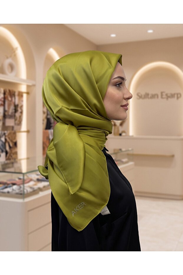 Crystal Scarf - Solid Color - with Stone Embroidery Logo - 955