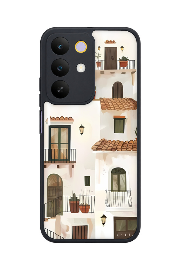 C85 5g Compatible Mediterranean Pattern Camera Protected Shockproof Case