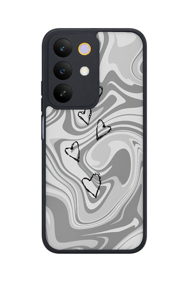 C85 5g Compatible Marbleheart Patterned Camera Protected Shockproof Case