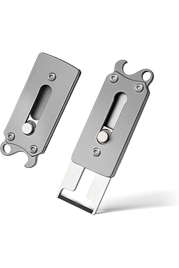 Keychain Bottle Opener, Retractable Fruit Peeler with Titanium Bottle Opener, Multi Tool fo