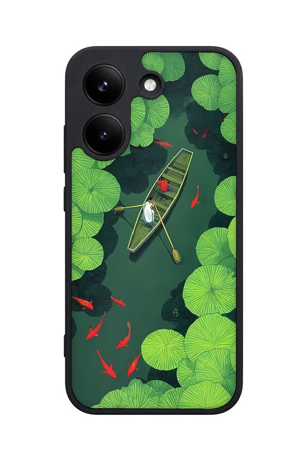 X8 Pro Compatible Water Lily Patterned Camera Protected Shockproof Case
