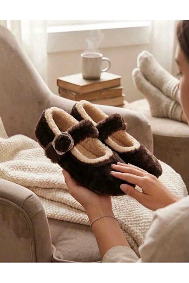 Soft Plush Women's Home Shoes